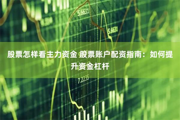 股票怎样看主力资金 股票账户配资指南：如何提升资金杠杆