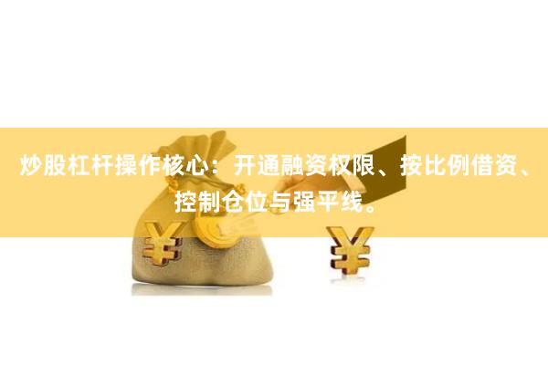 炒股杠杆操作核心：开通融资权限、按比例借资、控制仓位与强平线。